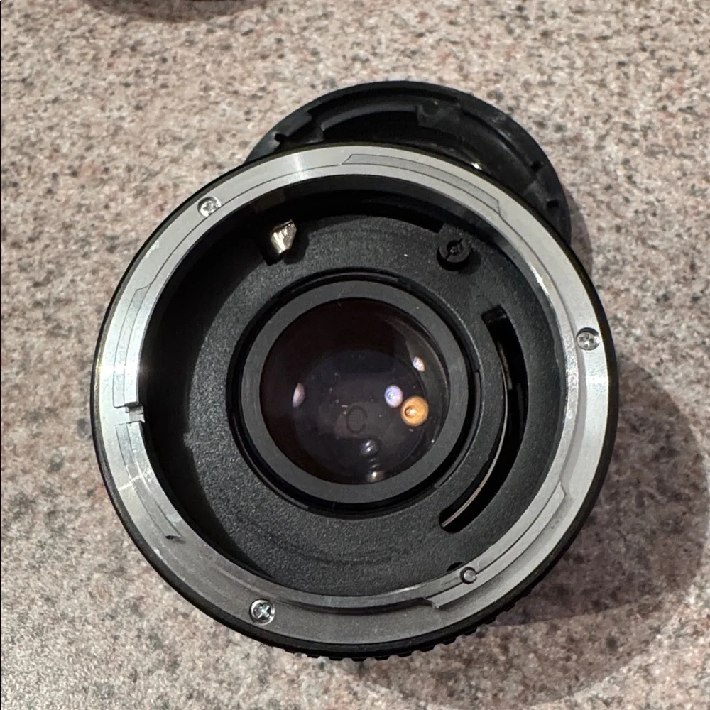 Sears Black Macro Zoom Lens and 2x tele converter with case, Canon mount
